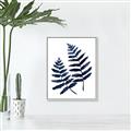 Picture of Two Blue Ferns _GroupedProduct_Rectangle_Portrait_Canvas_Framed_