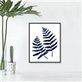 Picture of Two Blue Ferns _GroupedProduct_Rectangle_Portrait_Canvas_Framed_