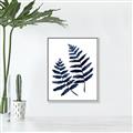 Picture of Two Blue Ferns _GroupedProduct_Rectangle_Portrait_Canvas_Framed_