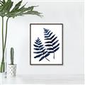 Picture of Two Blue Ferns _GroupedProduct_Rectangle_Portrait_Canvas_Framed_
