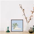 Picture of Plant Shoe Blue II _GroupedProduct_Square_Canvas_Framed_