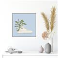 Picture of Plant Shoe Blue II _GroupedProduct_Square_Canvas_Framed_