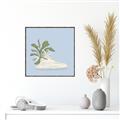 Picture of Plant Shoe Blue II _GroupedProduct_Square_Canvas_Framed_