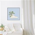 Picture of Plant Shoe Blue II _GroupedProduct_Square_Canvas_Framed_