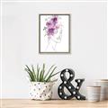 Picture of Purple and Pink Floral Figurative _GroupedProduct_Rectangle_Portrait_Canvas_Framed_