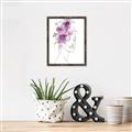 Picture of Purple and Pink Floral Figurative _GroupedProduct_Rectangle_Portrait_Canvas_Framed_