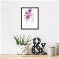 Picture of Purple and Pink Floral Figurative _GroupedProduct_Rectangle_Portrait_Canvas_Framed_