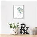 Picture of Green Floral Figurative _GroupedProduct_Rectangle_Portrait_Canvas_Framed_
