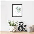 Picture of Green Floral Figurative _GroupedProduct_Rectangle_Portrait_Canvas_Framed_