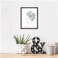 Picture of Green Floral Figurative _GroupedProduct_Rectangle_Portrait_Canvas_Framed_