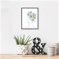 Picture of Green Floral Figurative _GroupedProduct_Rectangle_Portrait_Canvas_Framed_