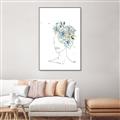 Picture of Green Floral Figurative _GroupedProduct_Rectangle_Portrait_Canvas_Framed_