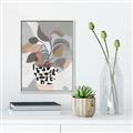 Picture of Color Block Plants I  _GroupedProduct_Rectangle_Portrait_Canvas_Framed_