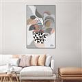 Picture of Color Block Plants I  _GroupedProduct_Rectangle_Portrait_Canvas_Framed_