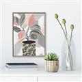Picture of Color Block Plants II _GroupedProduct_Rectangle_Portrait_Canvas_Framed_