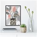 Picture of Color Block Plants II _GroupedProduct_Rectangle_Portrait_Canvas_Framed_