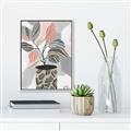 Picture of Color Block Plants II _GroupedProduct_Rectangle_Portrait_Canvas_Framed_