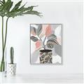 Picture of Color Block Plants II _GroupedProduct_Rectangle_Portrait_Canvas_Framed_