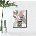 Picture of Color Block Plants II _GroupedProduct_Rectangle_Portrait_Canvas_Framed_