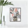 Picture of Color Block Plants II _GroupedProduct_Rectangle_Portrait_Canvas_Framed_