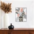 Picture of Color Block Plants II _GroupedProduct_Rectangle_Portrait_Canvas_Framed_