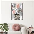 Picture of Color Block Plants II _GroupedProduct_Rectangle_Portrait_Canvas_Framed_