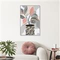 Picture of Color Block Plants II _GroupedProduct_Rectangle_Portrait_Canvas_Framed_