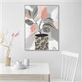 Picture of Color Block Plants II _GroupedProduct_Rectangle_Portrait_Canvas_Framed_
