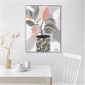 Picture of Color Block Plants II _GroupedProduct_Rectangle_Portrait_Canvas_Framed_