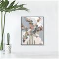Picture of Color Block Plants III _GroupedProduct_Rectangle_Portrait_Canvas_Framed_