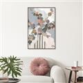 Picture of Color Block Plants III _GroupedProduct_Rectangle_Portrait_Canvas_Framed_