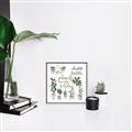 Picture of Plants make me a happy _GroupedProduct_Square_Canvas_Framed_