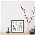 Picture of Plants make me a happy _GroupedProduct_Square_Canvas_Framed_