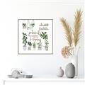 Picture of Plants make me a happy _GroupedProduct_Square_Canvas_Framed_