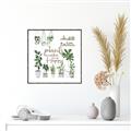 Picture of Plants make me a happy _GroupedProduct_Square_Canvas_Framed_