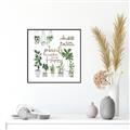 Picture of Plants make me a happy _GroupedProduct_Square_Canvas_Framed_