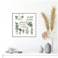 Picture of Plants make me a happy _GroupedProduct_Square_Canvas_Framed_