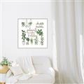 Picture of Plants make me a happy _GroupedProduct_Square_Canvas_Framed_