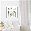 Picture of Plants make me a happy _GroupedProduct_Square_Canvas_Framed_