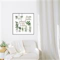 Picture of Plants make me a happy _GroupedProduct_Square_Canvas_Framed_