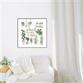 Picture of Plants make me a happy _GroupedProduct_Square_Canvas_Framed_