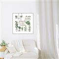 Picture of Plants make me a happy _GroupedProduct_Square_Canvas_Framed_