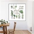 Picture of Plants make me a happy _GroupedProduct_Square_Canvas_Framed_