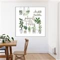 Picture of Plants make me a happy _GroupedProduct_Square_Canvas_Framed_