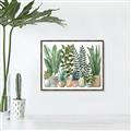 Picture of Plant Party _GroupedProduct_Rectangle_Landscape_Canvas_Framed_