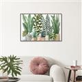 Picture of Plant Party _GroupedProduct_Rectangle_Landscape_Canvas_Framed_