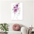 Picture of Purple and Pink Floral Figurative _GroupedProduct_Rectangle_Portrait_Unframed_Print_Only_