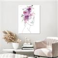 Picture of Purple and Pink Floral Figurative _GroupedProduct_Rectangle_Portrait_Unframed_Print_Only_