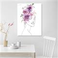Picture of Purple and Pink Floral Figurative _GroupedProduct_Rectangle_Portrait_Unframed_Print_Only_