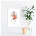Picture of Orange Floral Figurative _GroupedProduct_Rectangle_Portrait_Unframed_Print_Only_